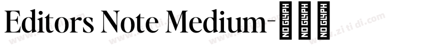 Editors Note Medium字体转换